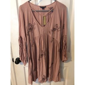 light pink & purple dress